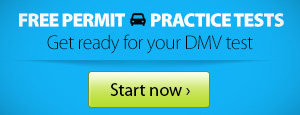 DMV Practice Tests logo and link