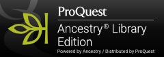 Ancestry Library Edition logo and link