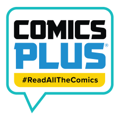 Comics Plus Read All the Comics Adult Library logo and link